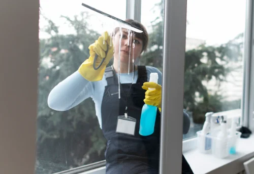 Nettoyage de vitres intérieures et extérieures à Brusvily